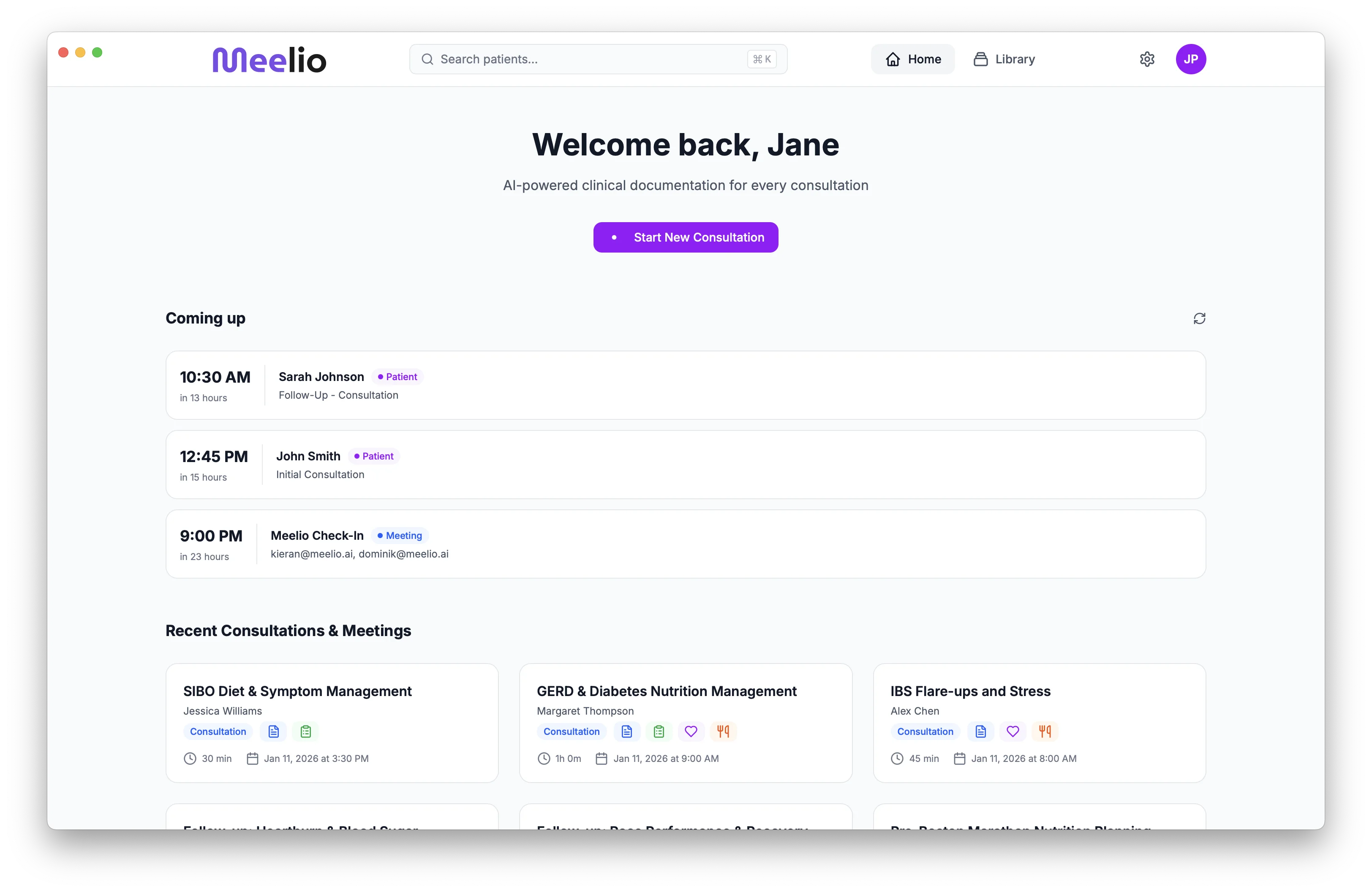 Meelio AI Medical Assistant Portal